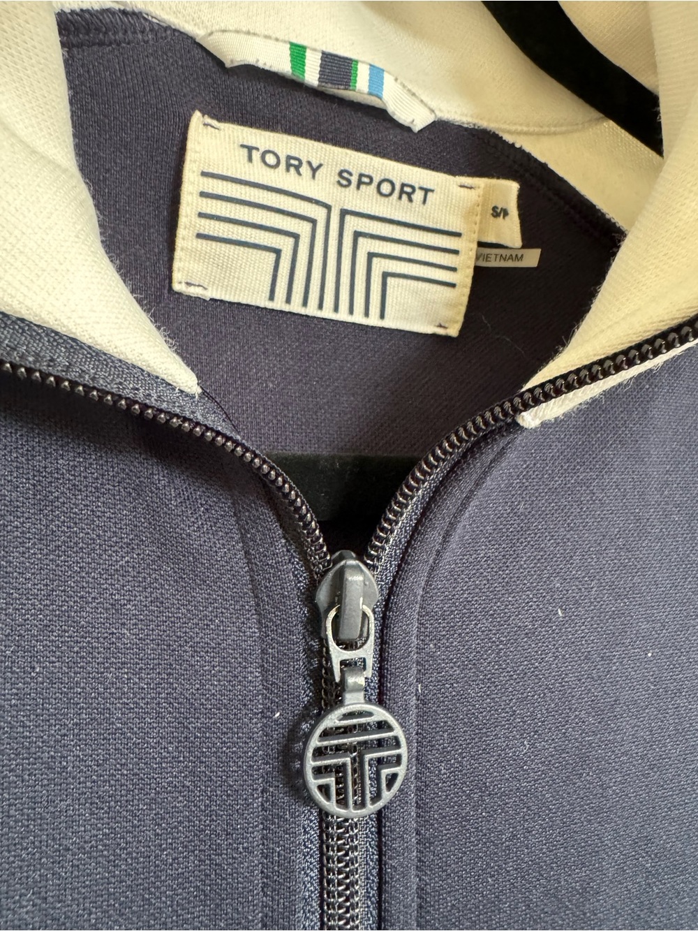 Tory Sport Set - Navy and White Zip-Front Track Jacket & Pants - Picture 5 of 11